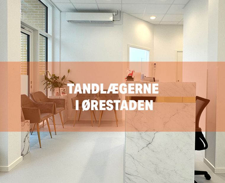 Indretning af reception hos Tandlægerne i Ørestaden